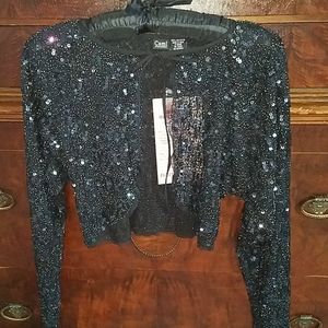 Cami International Sequin black short jacket *